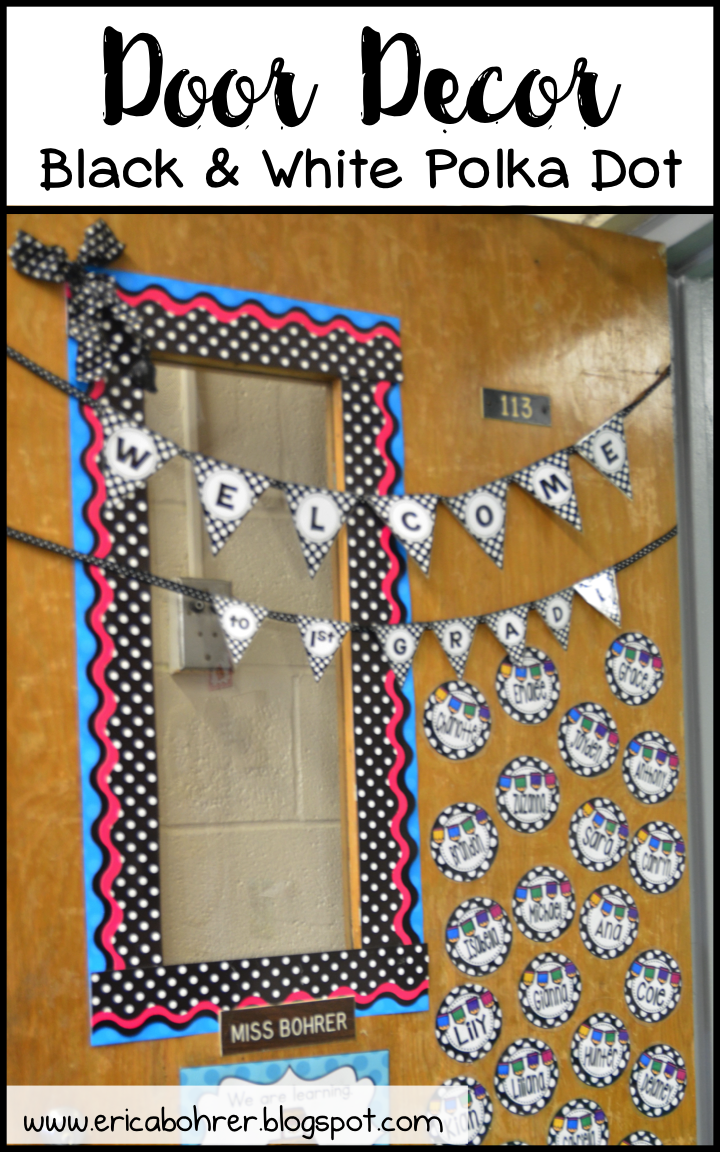 Black And White Polka Dot Classroom Decor Ideas