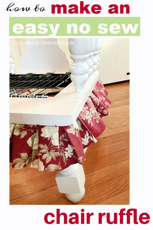 How To Make An Easy No Sew Chair Ruffle