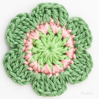 Crochet flower 1_2020 free pattern, Anabelia Craft Design