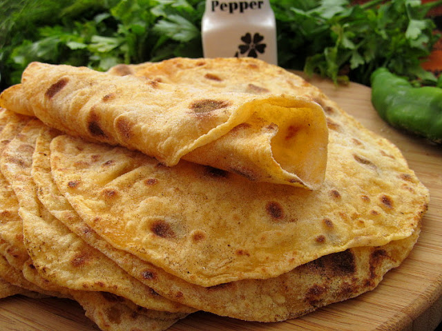 Индийские лепешки «Чапати» с бататом