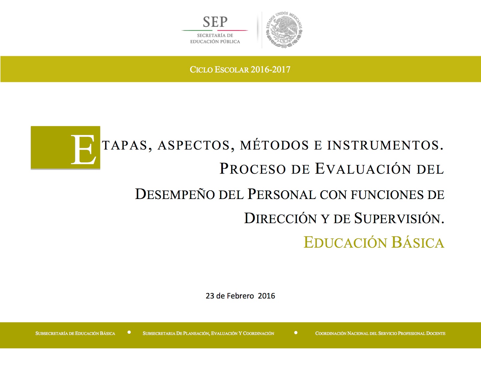 Jefe de Enseñanza de Escuelas Secundarias Técnicas: Etapas, Aspectos