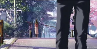 Takaki dan Akari pertemuan terakhir kalinya di perlintasan kereta api review anime