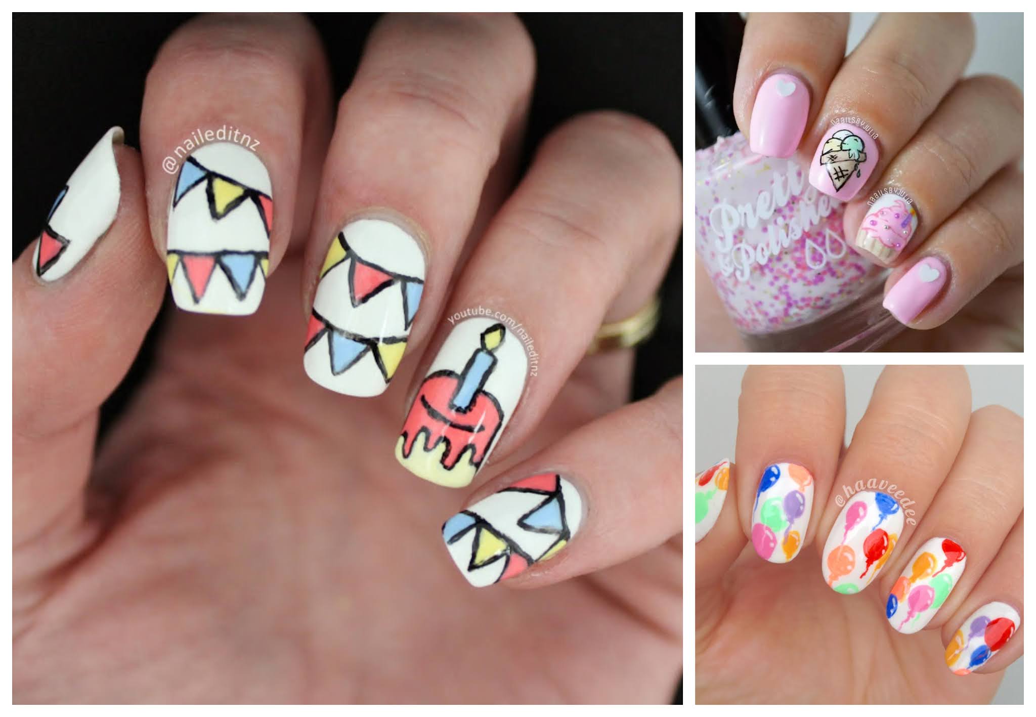 1. Birthday themed nail art designs - wide 8