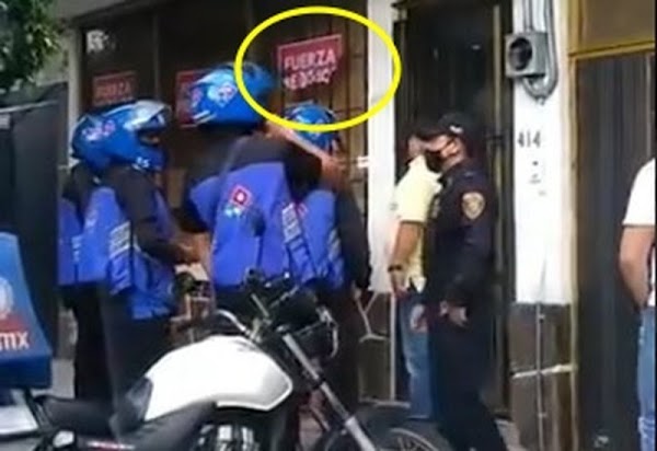 Piden pizzas en sede de Fuerza por México y se niegan a pagar a repartidores (VIDEO) Piden pizzas en sede de Fuerza por México y se niegan a pagar a repartidores (VIDEO)