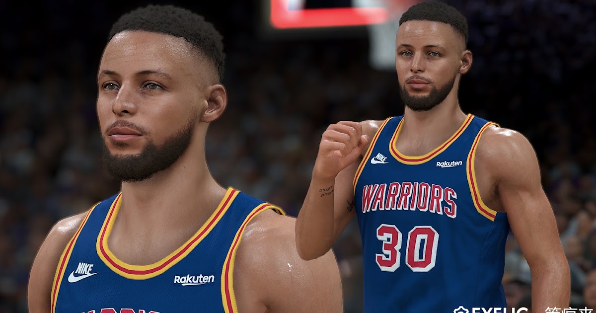 NBA 2K22 Stephen Curry (New Season) Cyberface and Body Model by Wait