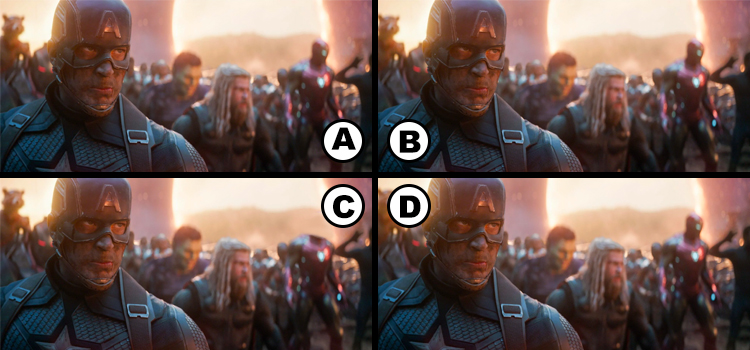 Spot the Difference Avengers Quiz Answers