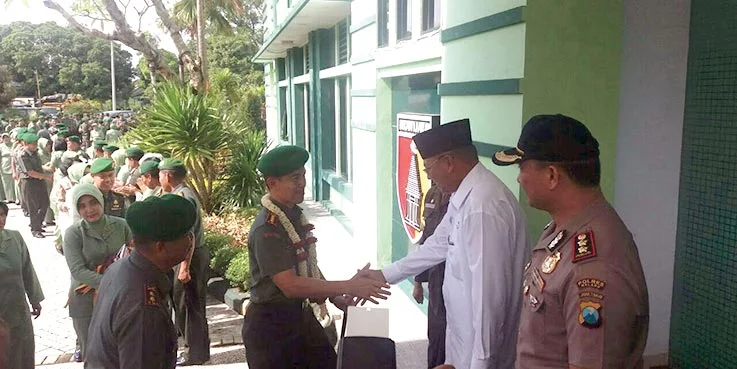 Danrem 083/BDJ Kolonel (Arm) Budi Eko Mulyono S.Sos SSi melakukan kunjungan kerja ke Kodim 0818/Malang-Batu.
