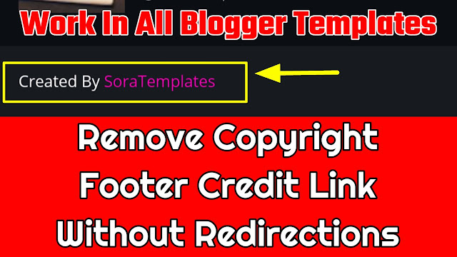 Remove footer credit link from blogger templAte Remove footer credit link from blogger templAte