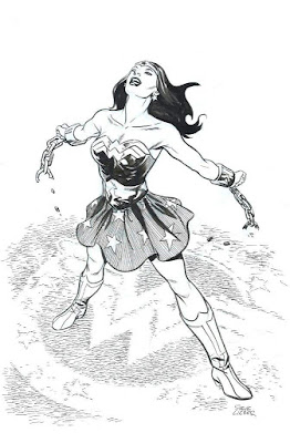 Wonder Woman portrait by Steve Leiber