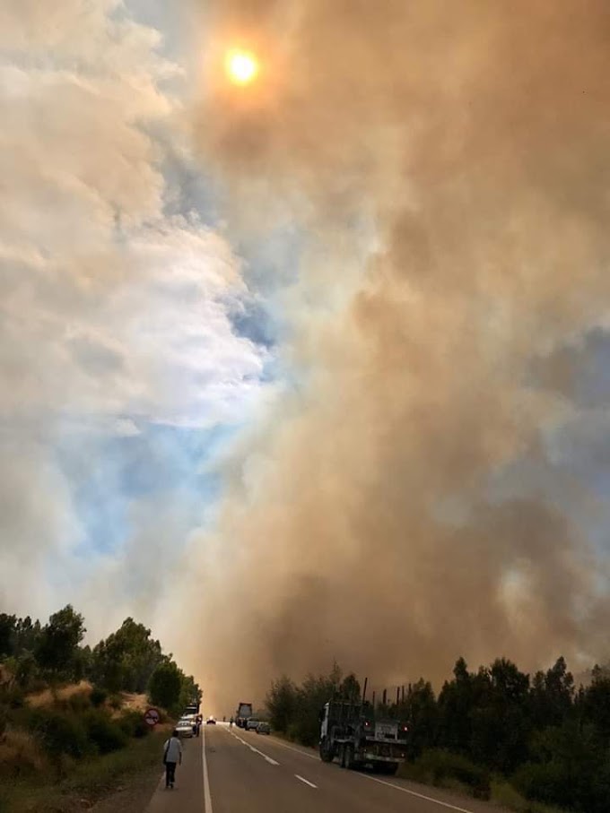 Apoyo de bomberos Colbún a Bomberos San Javier por Incendio forestal