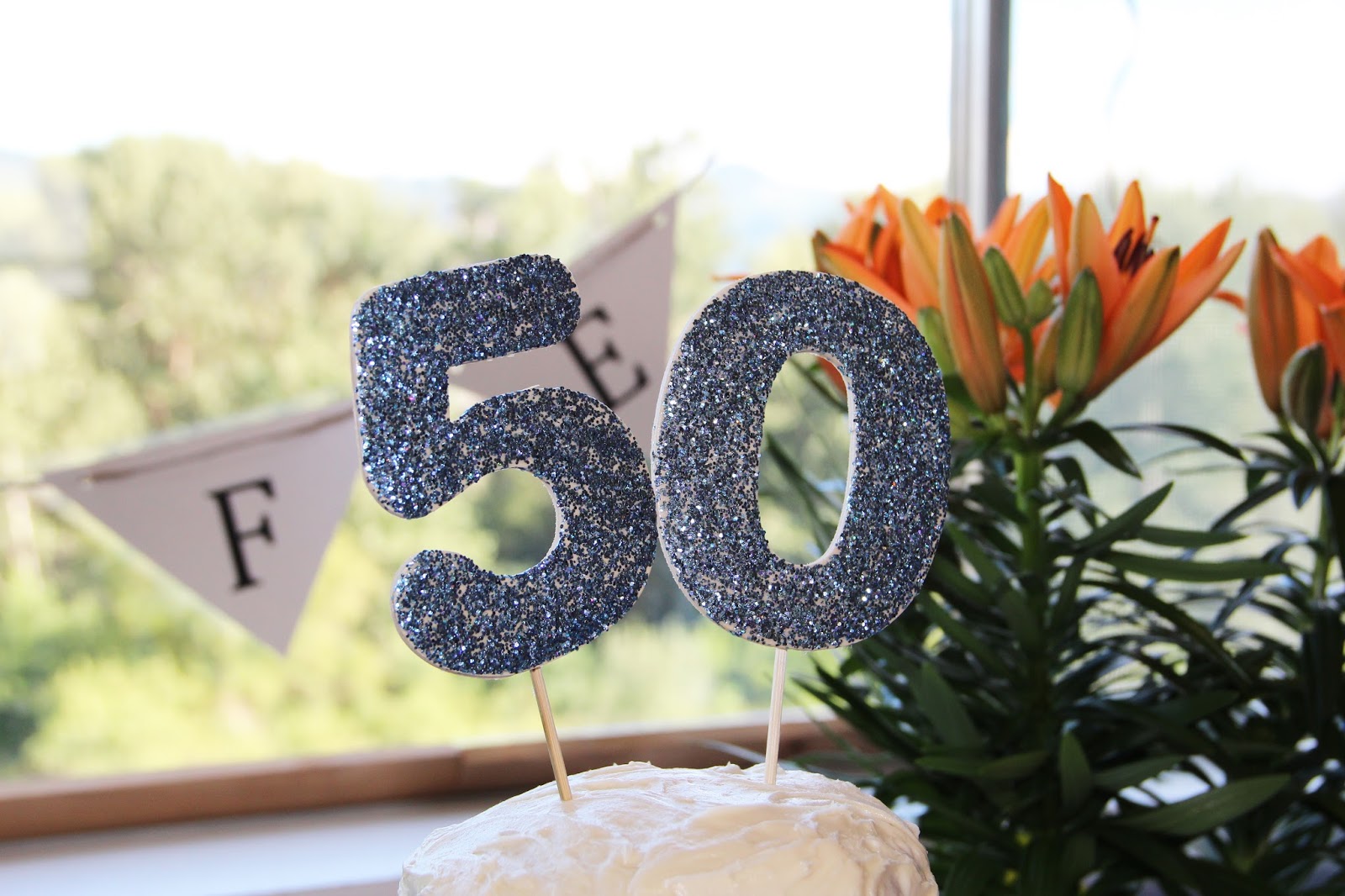 Moments Don't Collect Dust DIY Glitter Cake Topper