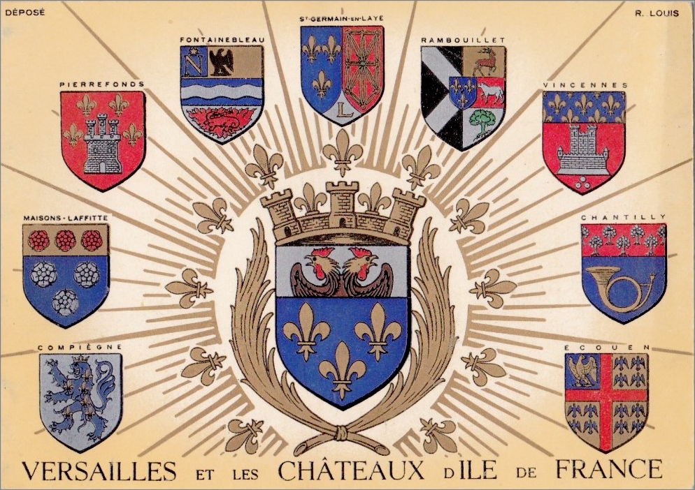 Herald Dick Magazine Cartes postales héraldiques à blasons multiples