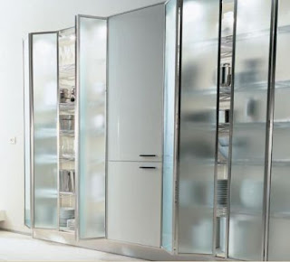 Silver Kitchen Cabinets Design Picture