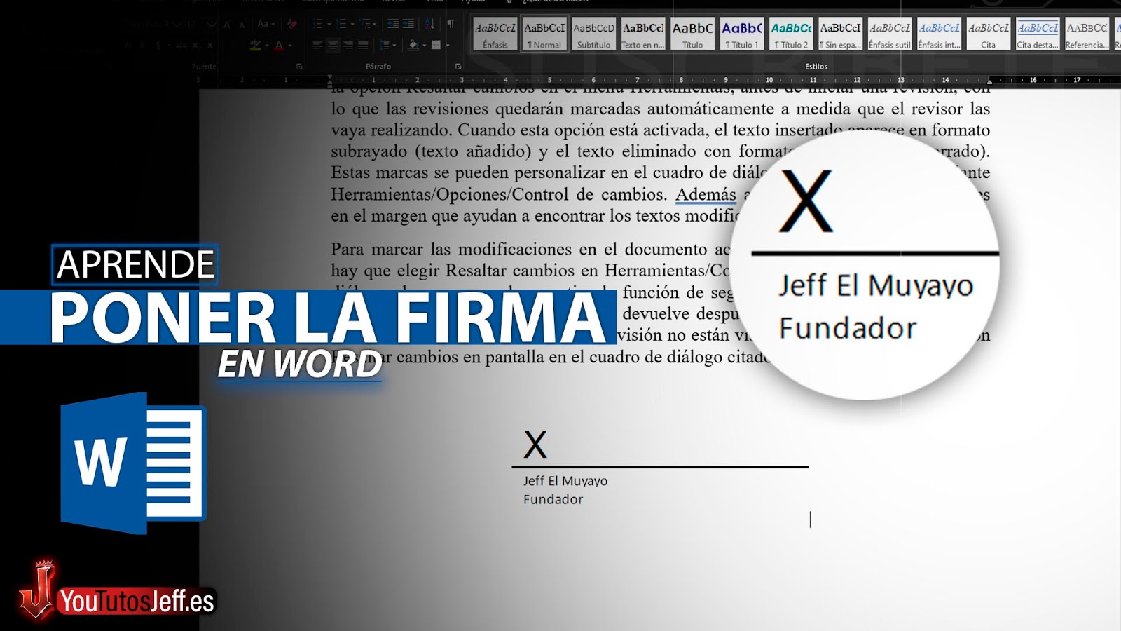 Como Poner la Firma en Documento Word