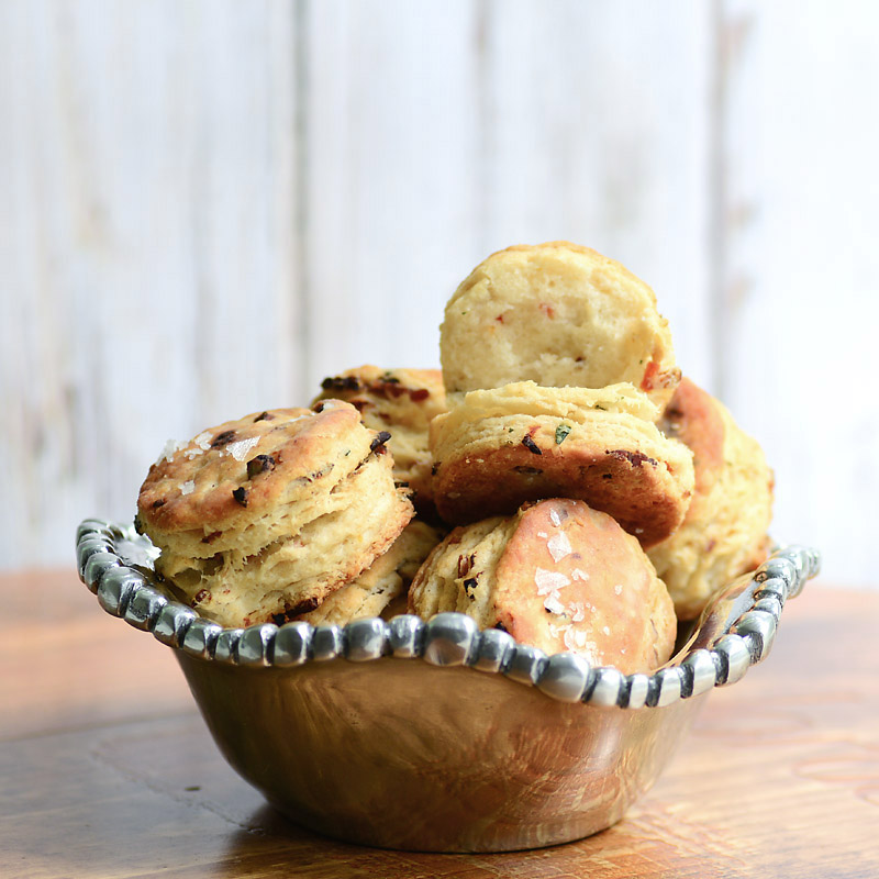 Savoring Time in the Kitchen Bacon, Tomato and Thyme Biscuits