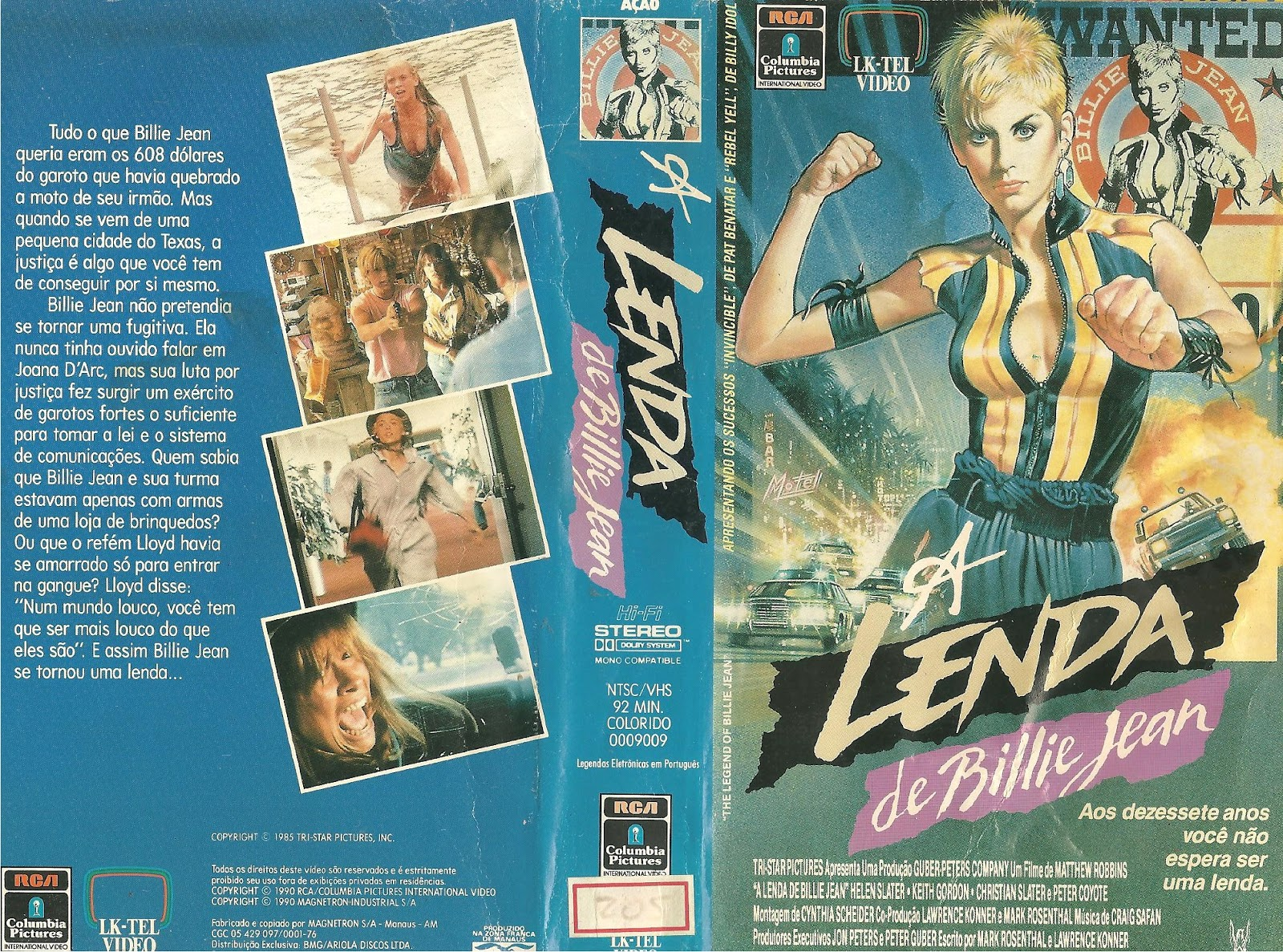 A Lenda de Billie Jean (1985) Histórico de Exibição na TV Aberta