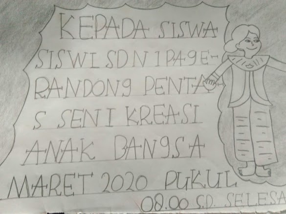 Dihiasi Lukisan Contoh Surat Undangan Setengah Resmi