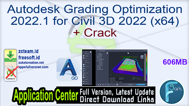 Autodesk Grading Optimization 2022.1 for Civil 3D 2022 (x64) + Crack_ ZcTeam.id