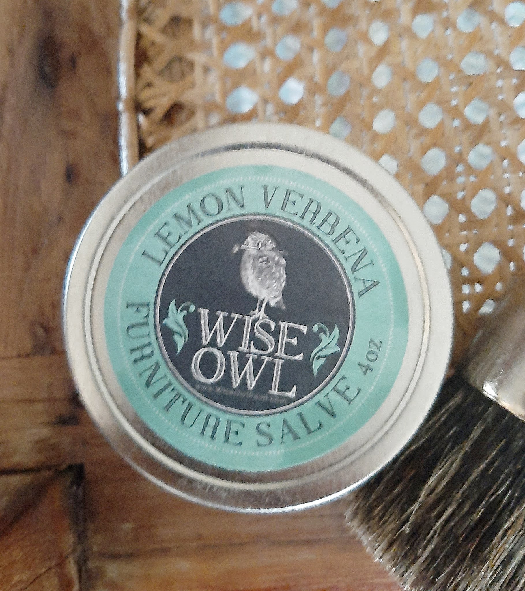 Salve Everything!  Using Wise Owl Paint's Furniture Salve On A Wood Sofa  Table by Dawn Drake Design 
