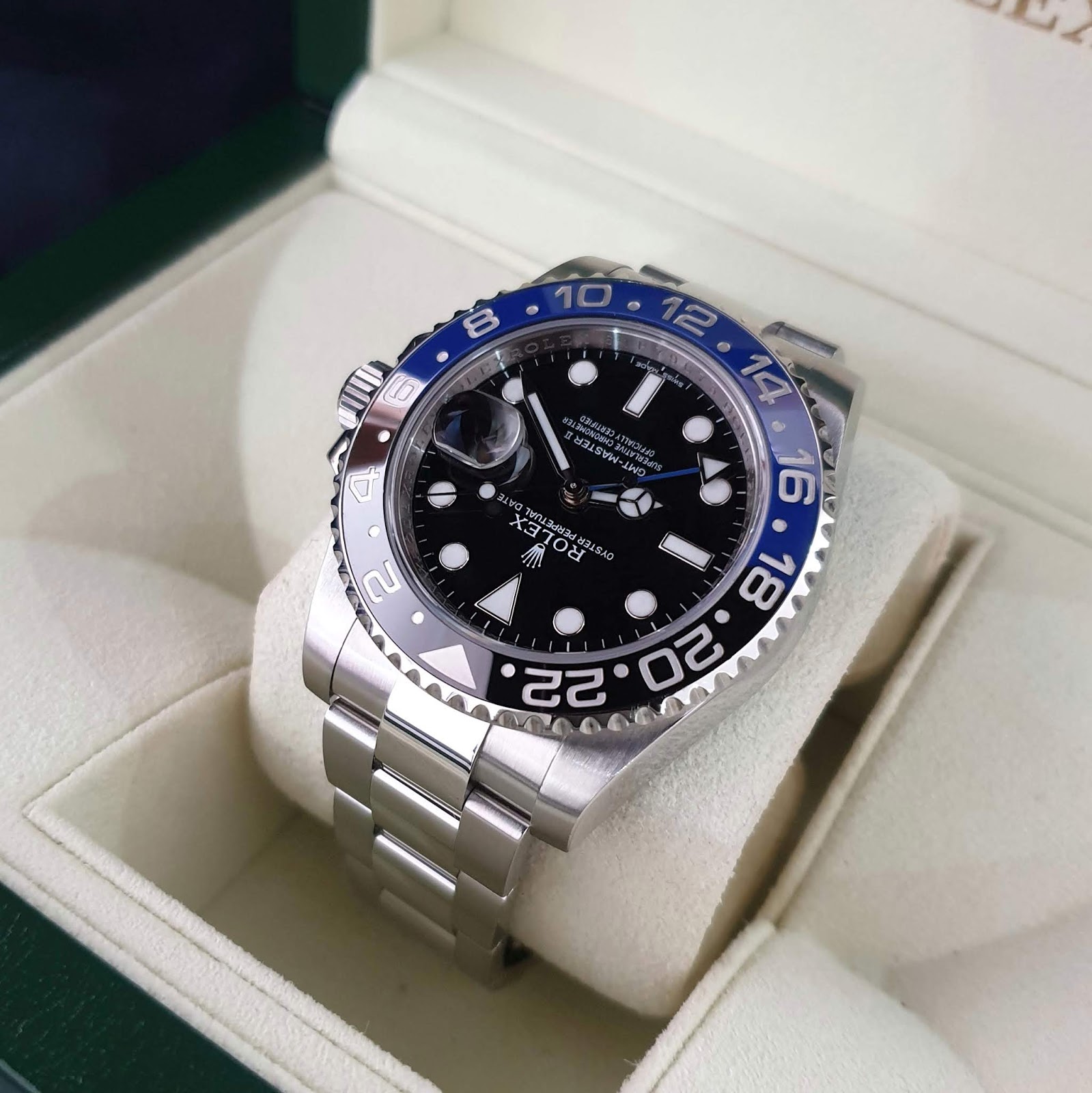 Watch Temptation Jual Beli Jam Tangan Second Arloji Mewah Bekas Original Sold Preowned Rolex Gmt Master 2 Batman Blue Black Ceramic Bezel