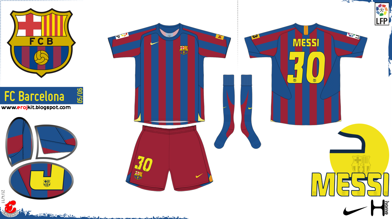 barcelona uniforme 2005