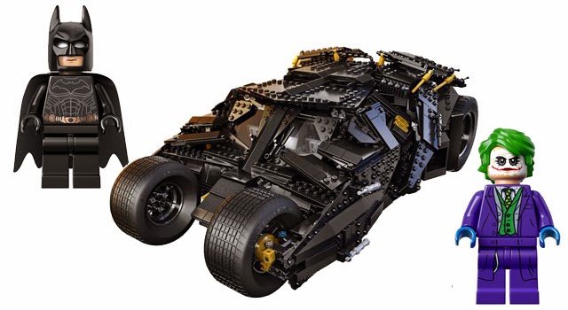 The Dark Knight LEGO features the Tumbler/Batmobile & The Joker ...