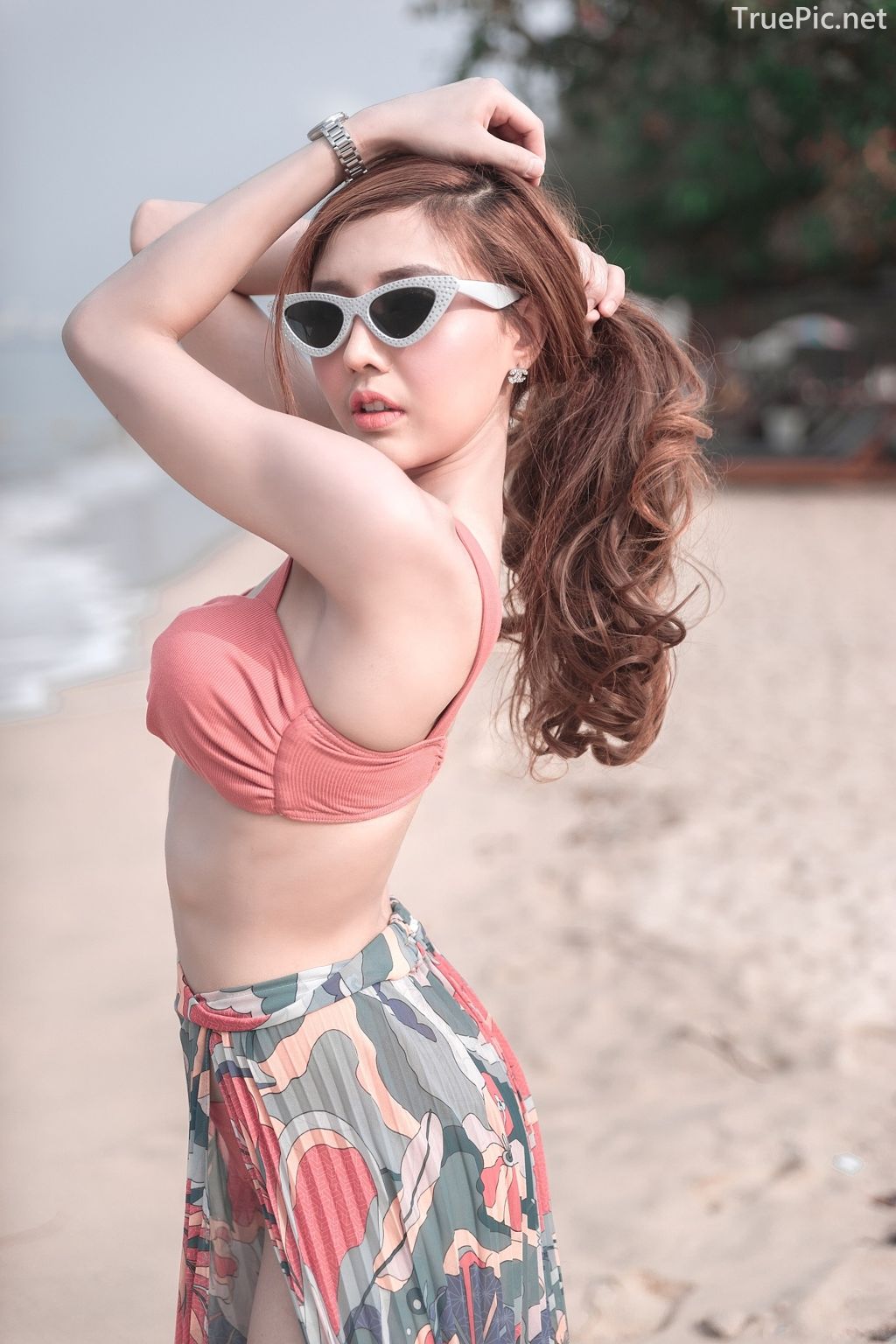 Thailand model - I'nam Arissara Chaidech - Pink Bikini on the beach - TruePic.net - Picture 24