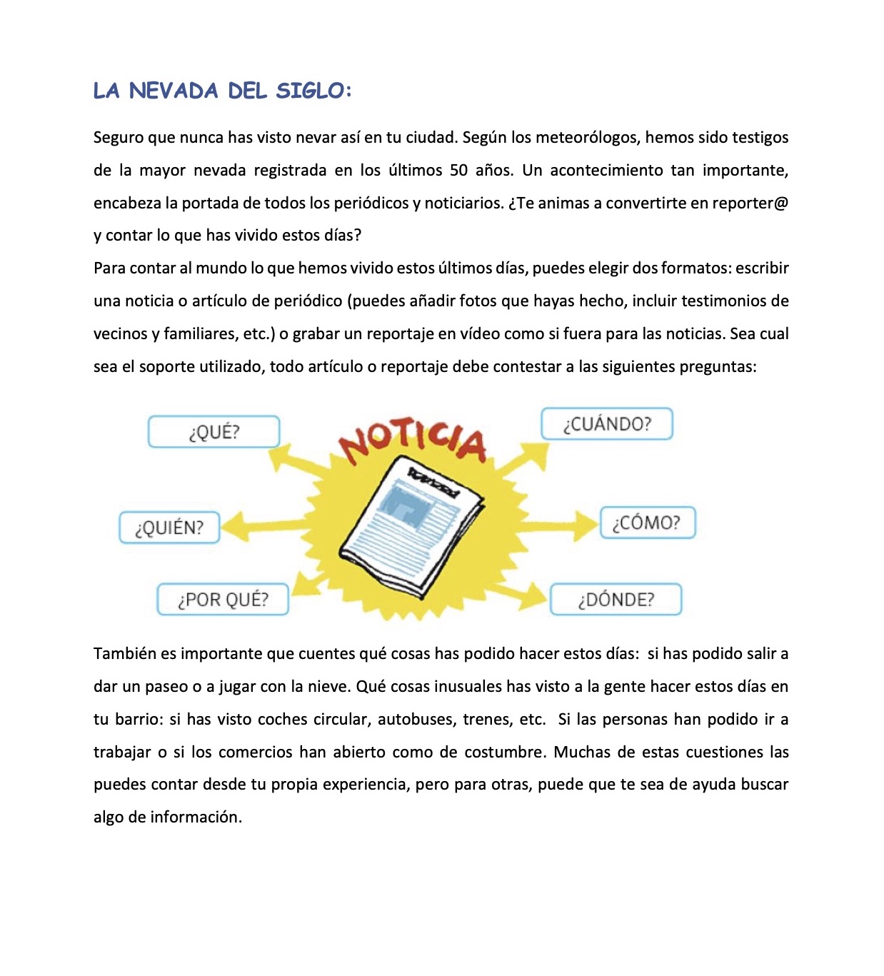 Propuesta de trabajo 11 y 12 de enero Quinto Delibes