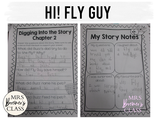 Our class LOVES Fly Guy! Here are some fun Fly Guy book study companion activities to go with the books by Tedd Arnold. Perfect for whole class guided reading, small groups, or individual study packs. Packed with lots of fun literacy ideas and standards based guided reading activities. Common Core aligned. Grades 1-2 #bookstudies #bookstudy #novelstudy #1stgrade #2ndgrade #literacy #guidedreading #flyguy