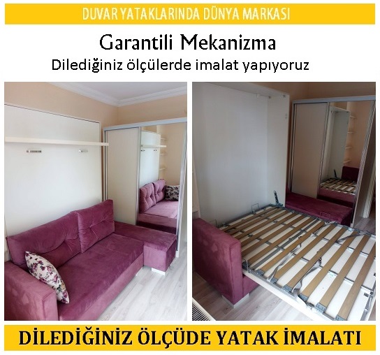 DUVARA MONTE KATLANIR YATAK YAPIMI FİYATLARI MODELLERİ 0530 İMALATI