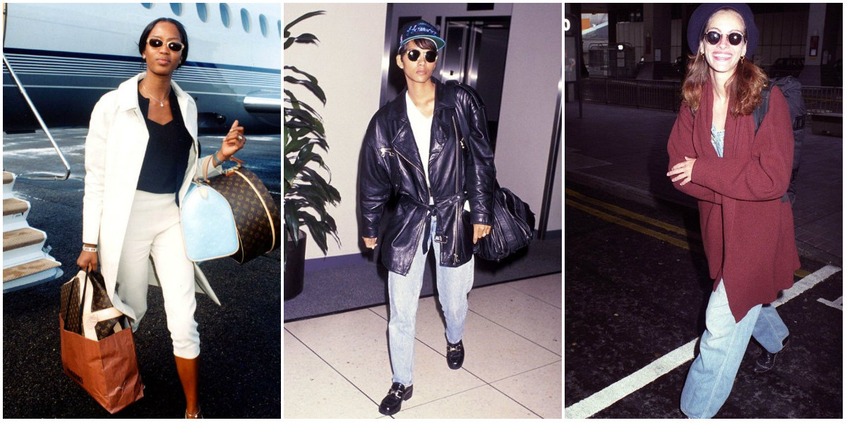 20 Best Moments of Celebrities With Amazing Airport Styles in the 1990s