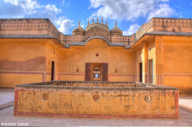 Terrace area at Madhavendra Palace, Nahargarh Fort, Jaipur.