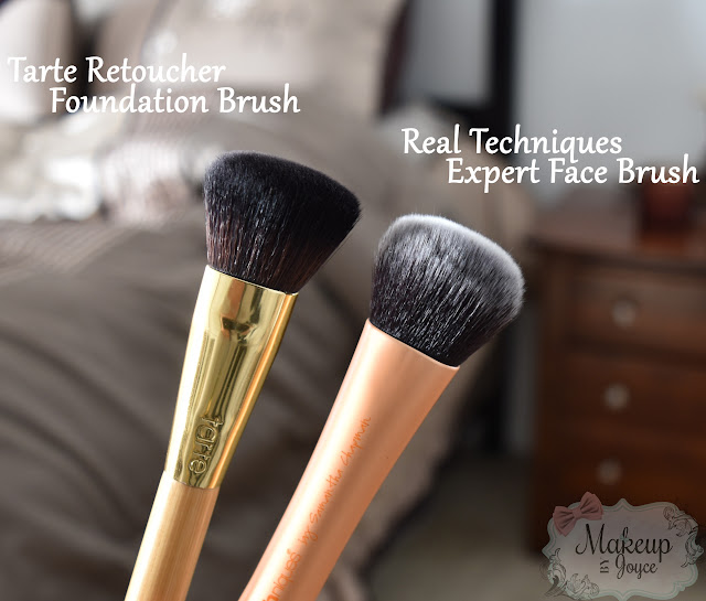 Real Techniques Expert Face Brush vs Tarte Retoucher Brush Review