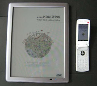 KDDI Portable Viewer System - electronic paper (e-paper) display