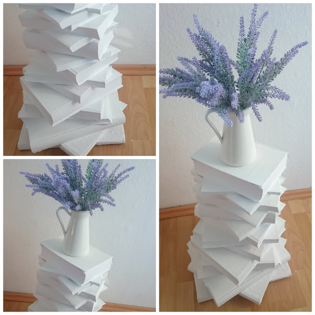 [DIY] Aus Alt Mach Neu / Upcycling: Bücherturm, Büchertisch: Book Crafting