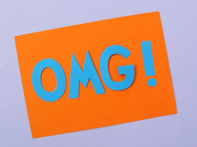 Easy 3D Letter Cards Tutorial: OMG! Wow! Yay!