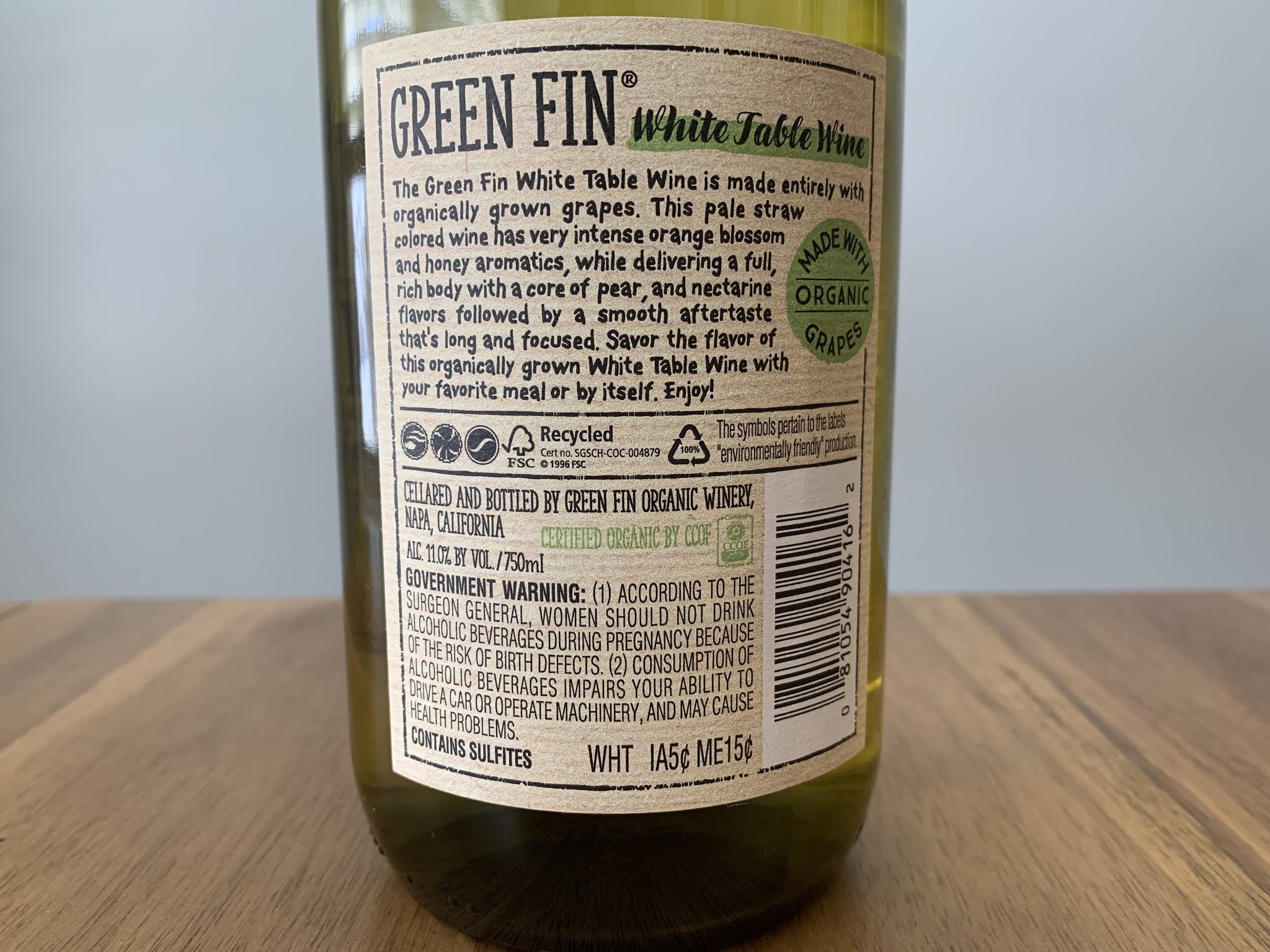 Green Fin White Table Wine