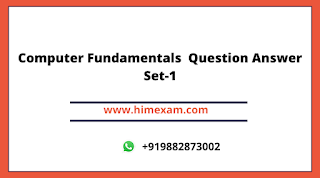 Computer Fundamentals  Question Answer Set-1