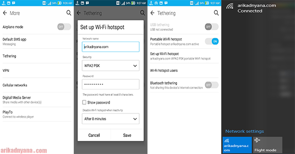 Cara Membuat Wifi Sendiri Menggunakan Fitur Hotspot Android