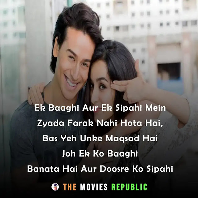 baghi movie dialogues, baghi movie quotes, baghi movie shayari, baghi movie status, baghi movie captions