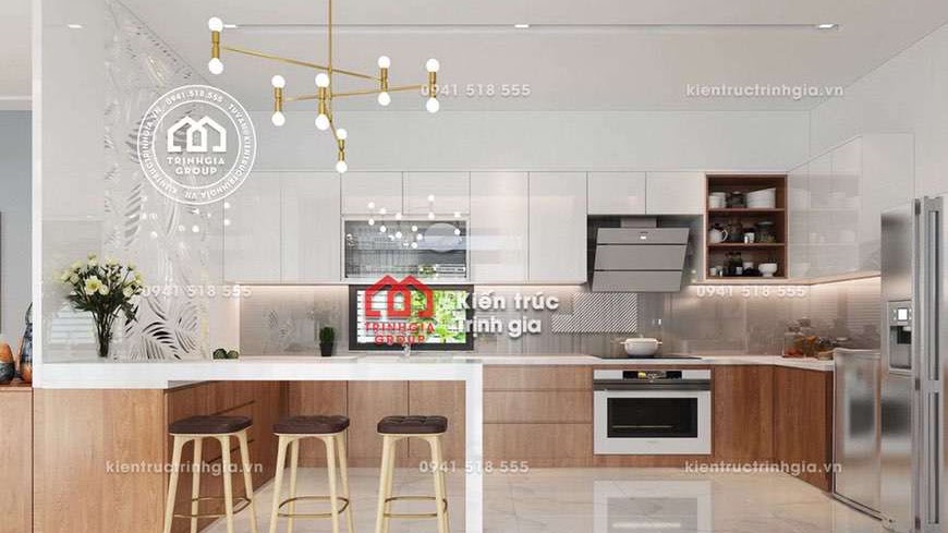 Thiết kế nội thất biệt thự phong cách kiến trúc hiện đại đẹp - Mã số NT4025 - Ảnh 4