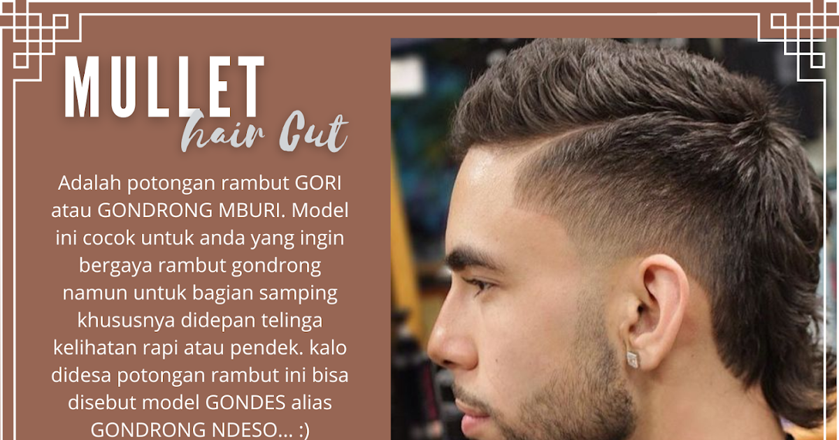 Cukur mullet rambut pendek