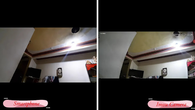 imou cue2 security camera night recording qaulity test