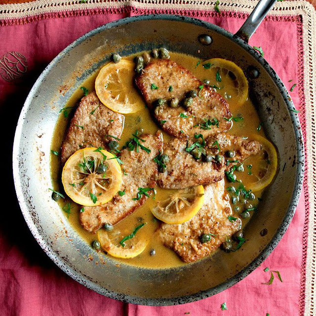 INTERNATIONAL:  ITALIAN:  Classic Veal Piccata Recipe and Veal Saltimbocca and other Italian Recipes