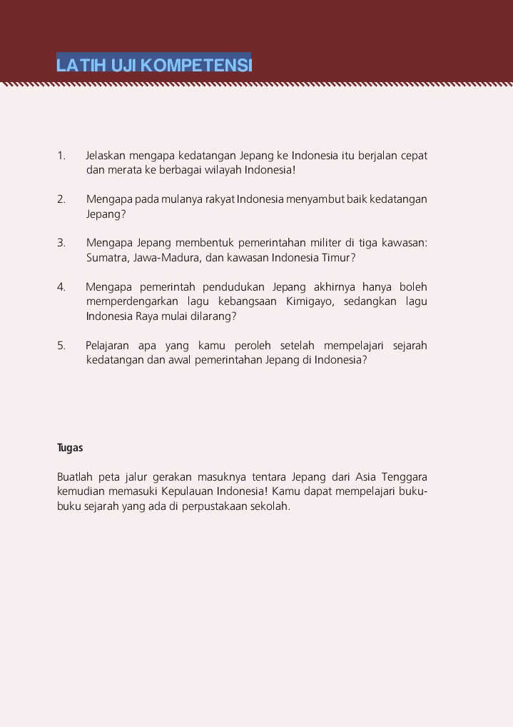 Soal Dan Jawaban Pendudukan Jepang Di Indonesia Sekali