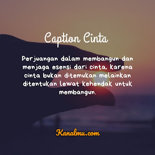 Caption Cinta Bijak