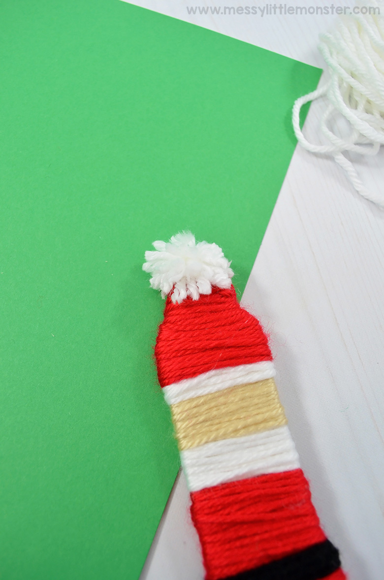 Yarn Christmas Ornaments for Kids