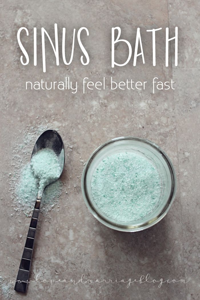 DIY Sinus Congestion Soak Bath at Home