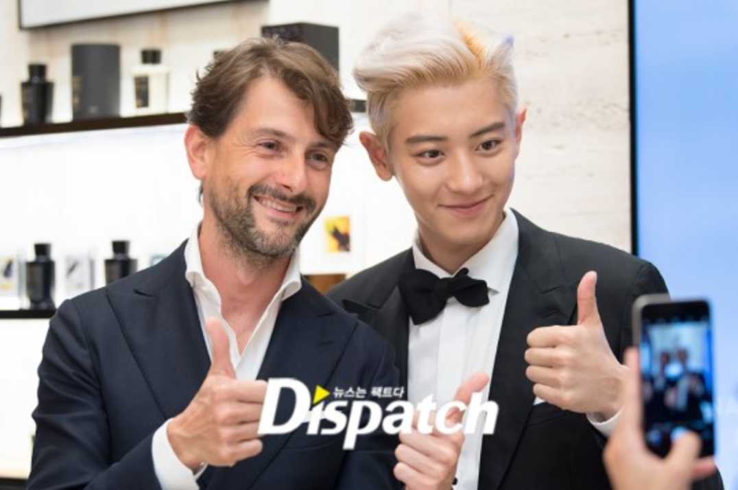 Exo Chanyeol Transforms Into A Blonde Prince For Brand Event In Milan Daily Naver