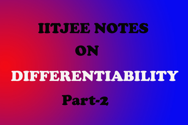 differentiability notes